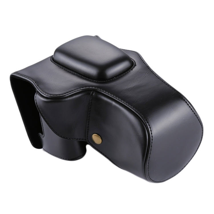 Full Body Camera PU Leather Case Bag for Canon EOS 200D (18-55mm Lens), For EOS 200D