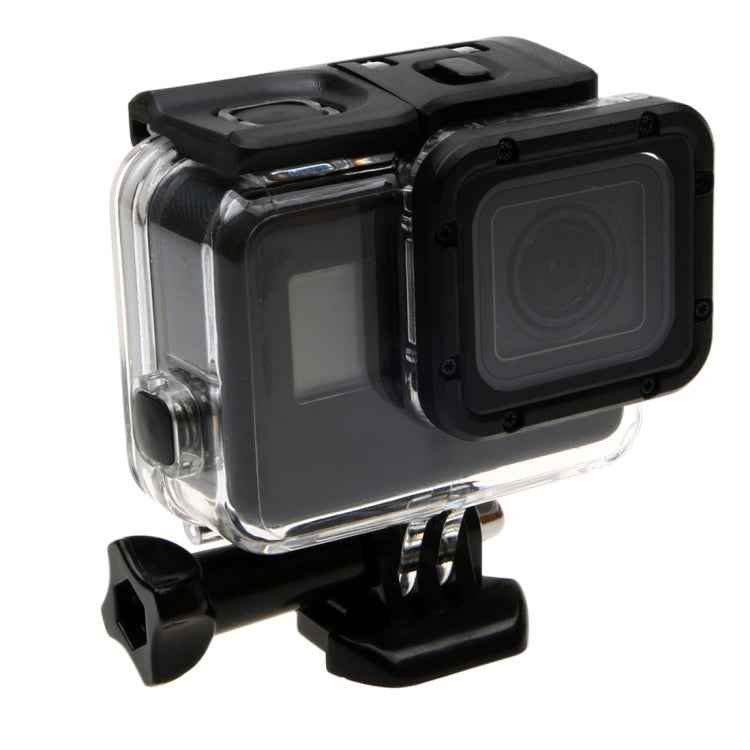 For GoPro HERO6 /5 30m Waterproof Housing Protective Case + Hollow Back Cover with Buckle Basic Mount & Screw, No Need to Disassemble Lens(GP413)