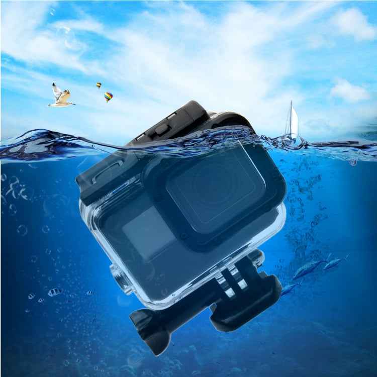 For GoPro HERO6 /5 30m Waterproof Housing Protective Case + Hollow Back Cover with Buckle Basic Mount & Screw, No Need to Disassemble Lens(GP413)