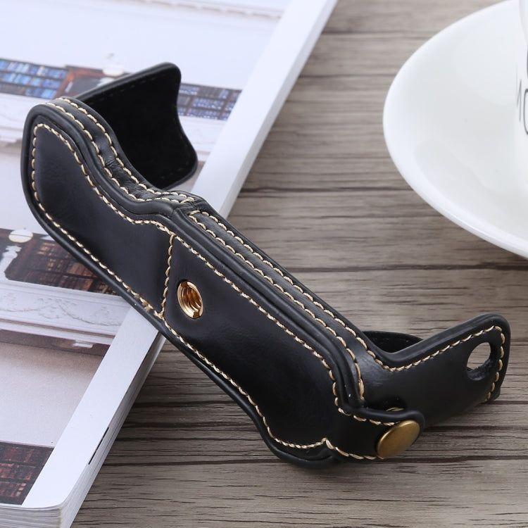 1/4 inch Thread PU Leather Camera Half Case Base for Canon G7 X Mark II, For Canon G7X2