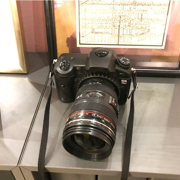 For Canon EOS 5DSR Non-Working Fake Dummy DSLR Camera Model Photo Studio Props with Strap (Black)