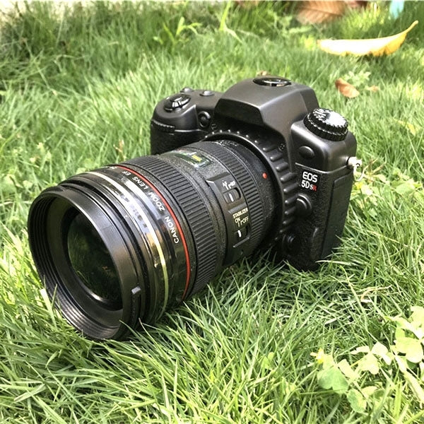 For Canon EOS 5DSR Non-Working Fake Dummy DSLR Camera Model Photo Studio Props with Strap (Black)