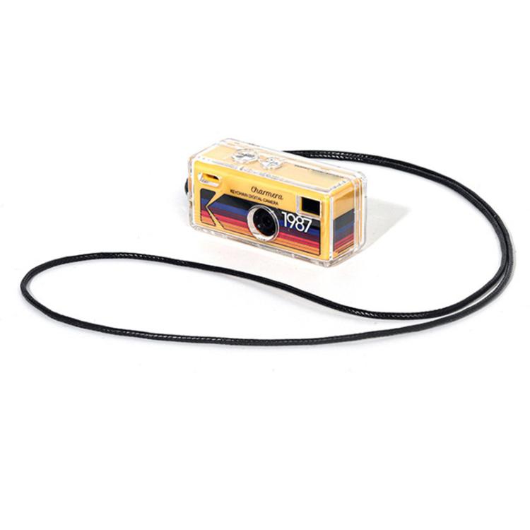 For Kodak Charmera 1987 Clear Crystal Shell Protective Case with Strap