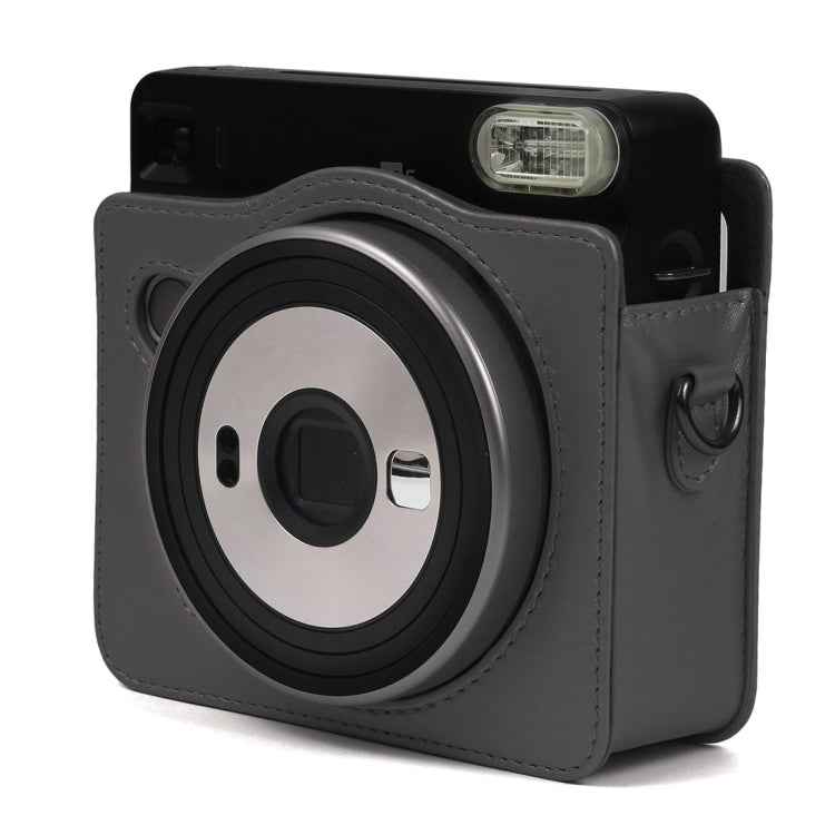 Pearly Lustre PU Leather Case Bag for FUJIFILM Instax SQUARE SQ6 Camera, with Adjustable Shoulder Strap