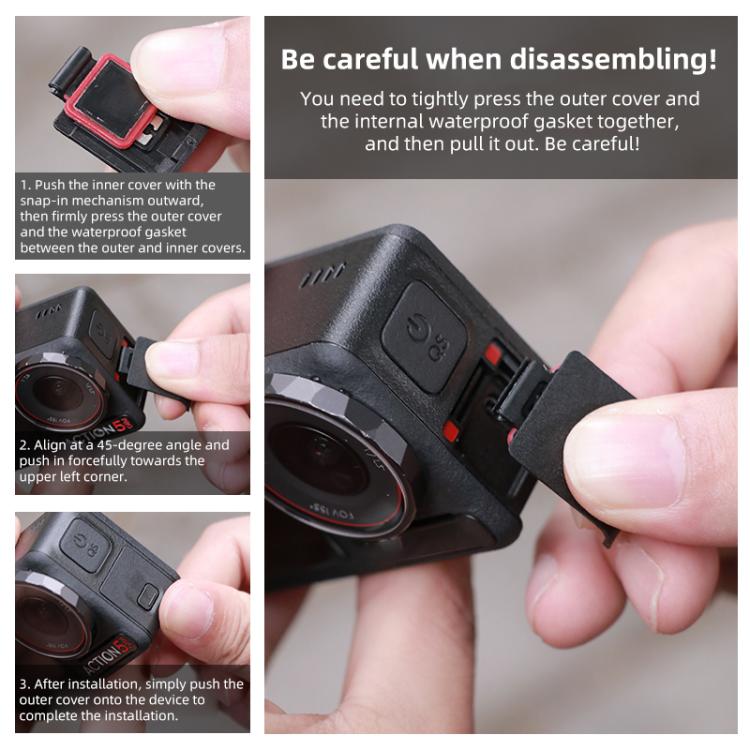 For DJI Osmo Action 5 Pro Data Port Side Cover