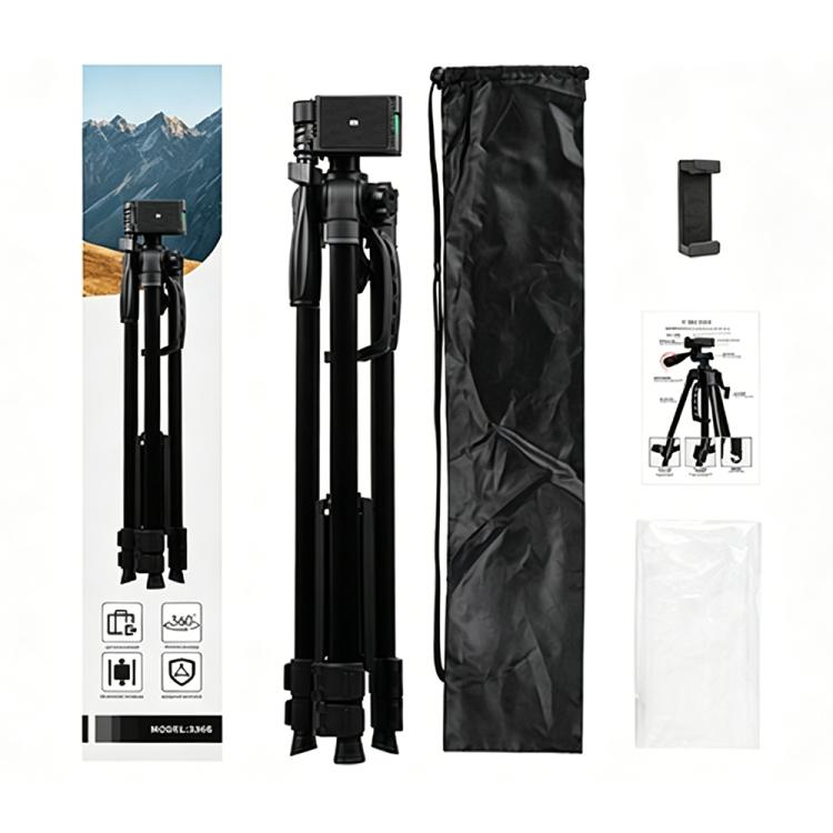 3366 1.4m Portable Phone Live Selfie Tripod DV SLR Camera Stand