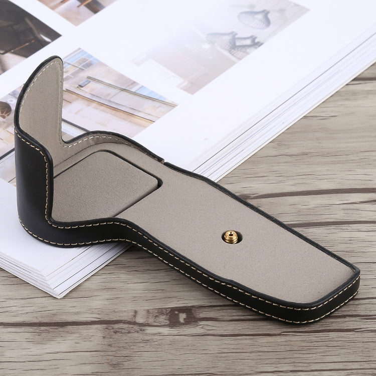 1/4 inch Thread PU Leather Camera Half Case Base for Canon EOS 6D / 6D Mark II, For Canon 6D2