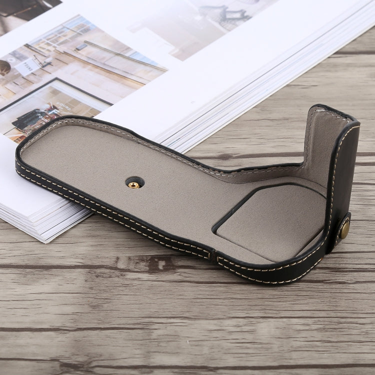 1/4 inch Thread PU Leather Camera Half Case Base for Canon EOS 6D / 6D Mark II, For Canon 6D2