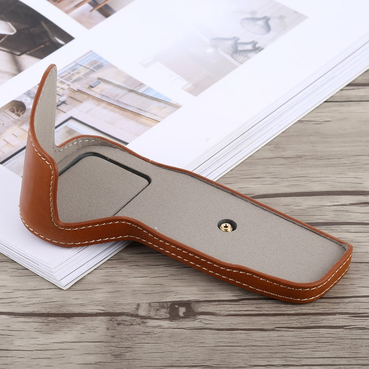 1/4 inch Thread PU Leather Camera Half Case Base for Canon EOS 6D / 6D Mark II