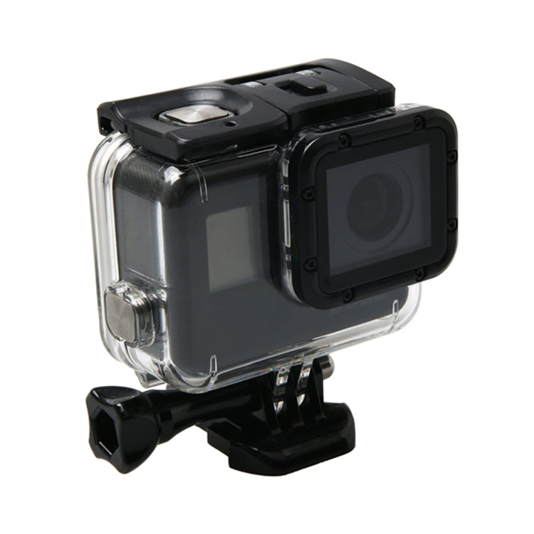 For GoPro HERO6 /5 Waterproof Housing Protective Case + Hollow Back Cover with Buckle Basic Mount & Screw