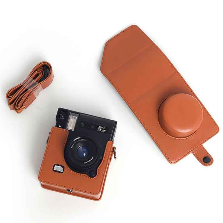 Vintage PU Leather Camera Case Bag For LOMO Automat Instax Camera