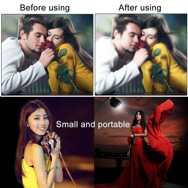 Portable Flash Folding Soft Box, Without Flash Light Holder, Size: 15 x 17 cm(Black + White)