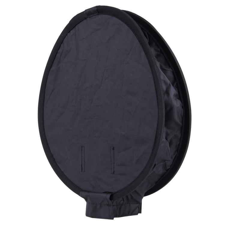 30cm Universal Round Style Flash Folding Soft Box, Without Flash Light Holder(Black + White)