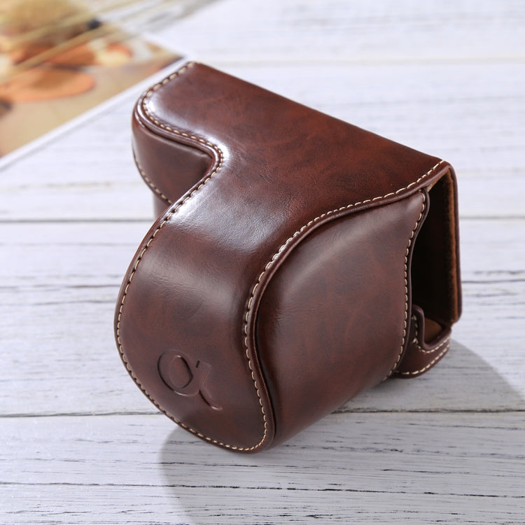 Full Body Camera PU Leather Case Bag with Strap for Sony A5100 / A5000 / NEX-3N (16-50mm / 40.5mm Lens), For Sony A5000, For A5100