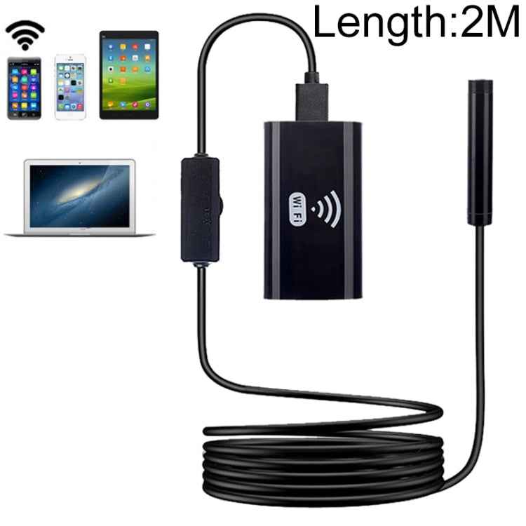 F99 HD Mobile Phone Endoscope, 8mm Waterproof Pipe Endoscope, Wifi Version, Flexible Cord, Length: 2m