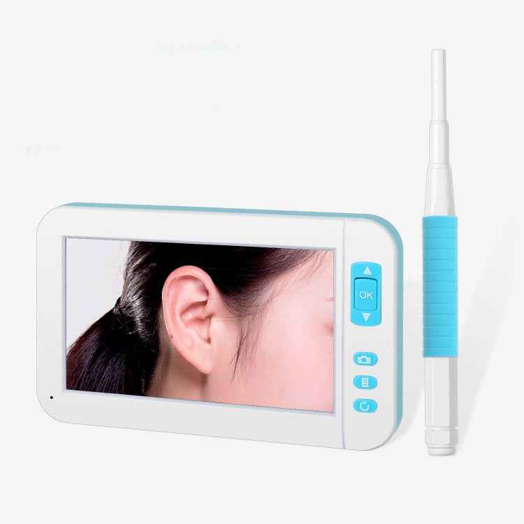 C01 4.3 Inch Screen Display HD1080P Visual Earspoon Endoscope with 6 LEDs, Diameter:3.9mm