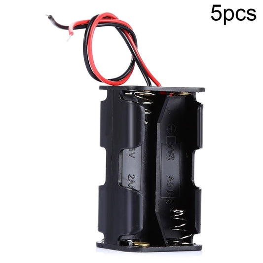 Lot de 5 boîtiers de rangement pour piles 6 V 4 x AA LandaTianrui LDTR-DJ002 avec câble de 18 cm pour Arduino, 6 V 4 x AA
