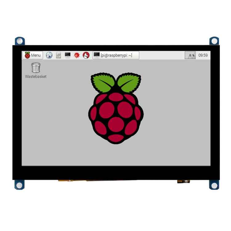 Waveshare 5 inch Slimmed-down Version 800 x 480 Toughened Glass Panel Capacitive Touch Screen LCD (H)
