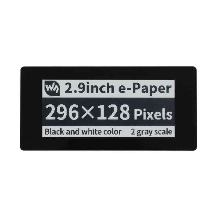 Waveshare 2.9 inch 296 x 128 Pixel 5-Points Capacitive Touch Black / White E-Paper E-Ink Display HAT for Raspberry Pi Pico, SPI Interface