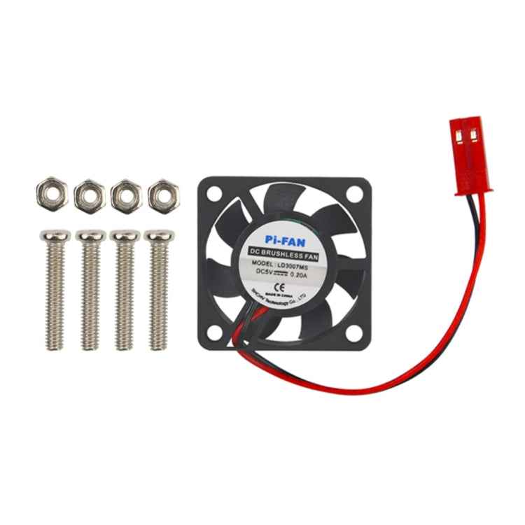 DC 5V 0.2A Mini Computer Case Cooler Cooling Fan with Screws Parts for Raspberry Pi 3B / 2B / B+, Size: 30x30x8mm