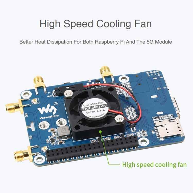 Waveshare RM500U-CN 5G HAT Quad Antennas LTE-A Multi Band Module Board for Raspberry Pi