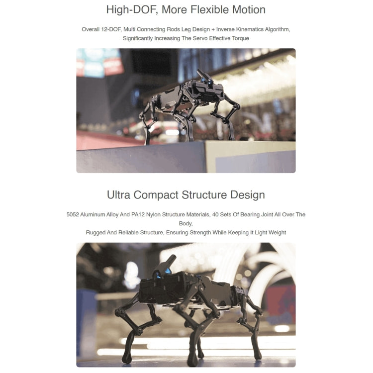 Waveshare WAVEGO 12-DOF Bionic Dog-Like Robot, Extension Pack, Extension Pack