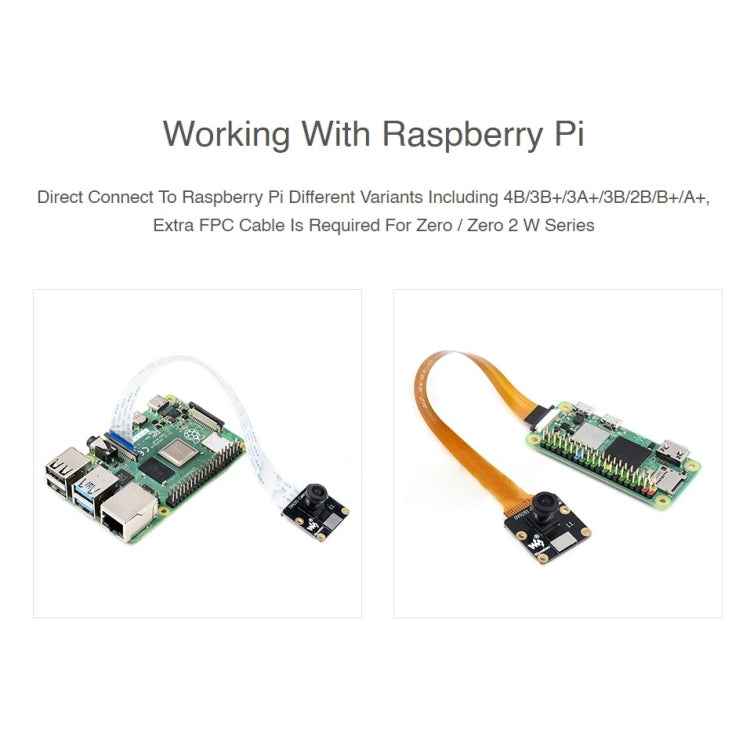 Waveshare OV9281-120 1MP Mono Camera Module for Raspberry Pi, Global Shutter