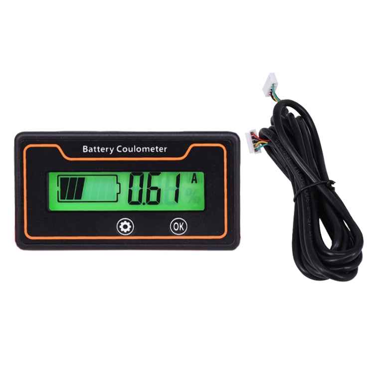 2m 50A 12V 48V Digital Display DC Current Voltmeter Lead-Acid Lithium Battery Charge Meter