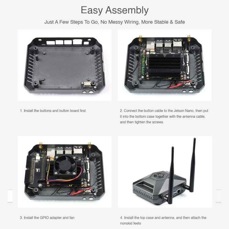 Waveshare Aluminum Case Type F for Jetson Nano Development Kit