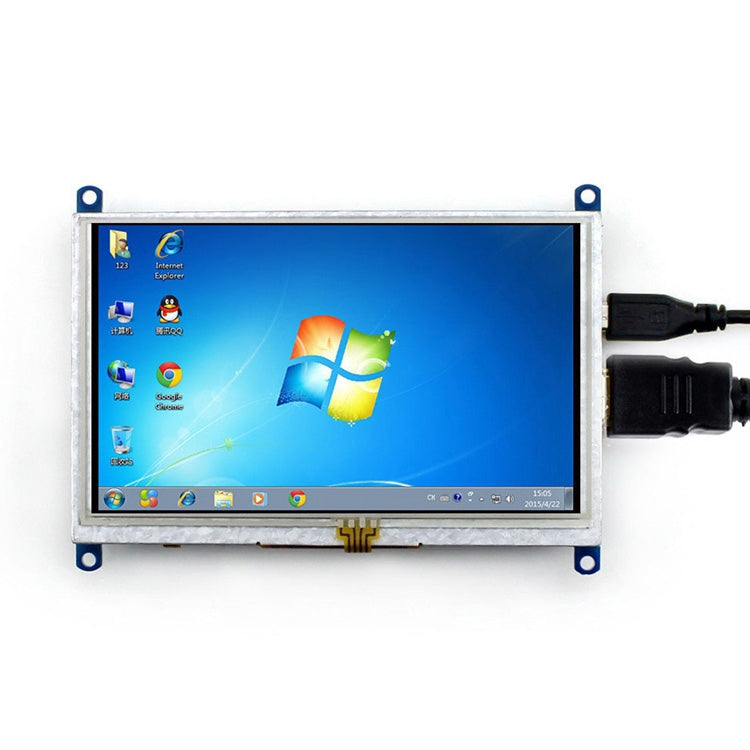 WAVESHARE 5 Inch HDMI LCD (B) 800x480 Touch Screen for Raspberry Pi Supports Various Systems