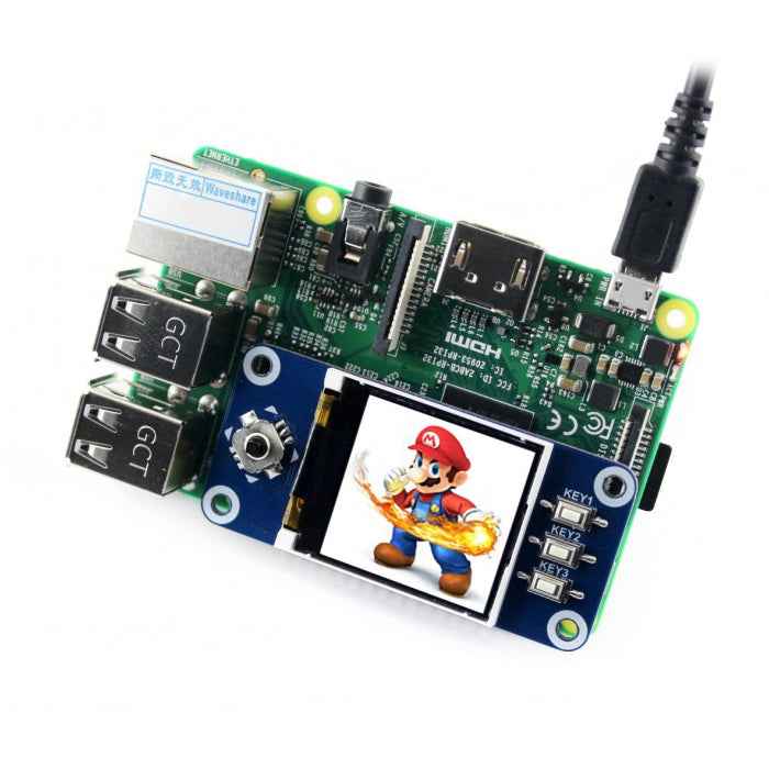 WAVESHARE 128x128 1.44inch LCD Display HAT for Raspberry Pi