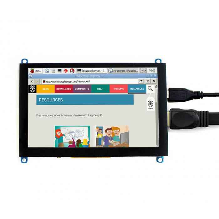 WAVESHARE 5 Inch HDMI LCD (H) 800x480 Touch Screen for Raspberry Pi Supports Various Systems