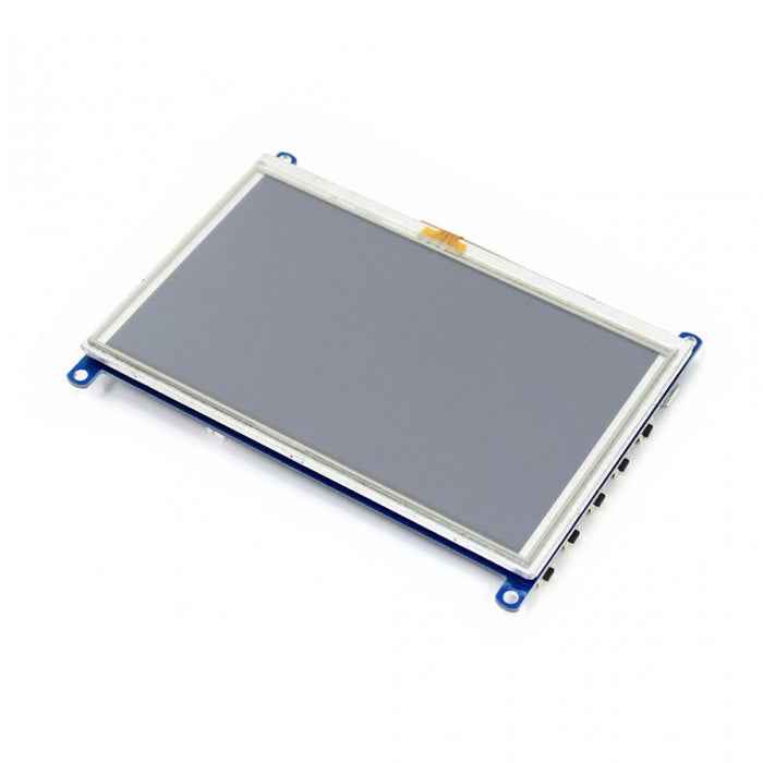 WAVESHARE 5 Inch HDMI LCD (G) 800x480 Touch Screen for Raspberry Pi Supports Various Systems