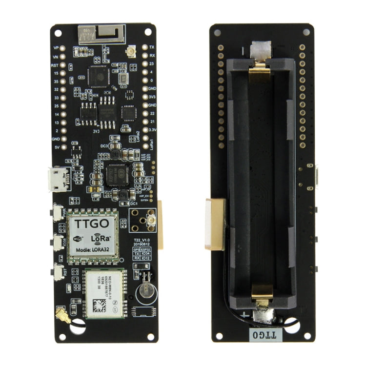 TTGO T-Beam ESP32 Bluetooth WiFi Module 868MHz GPS NEO-M8N LORA 32 Module with Antenna & 18650 Battery Holder