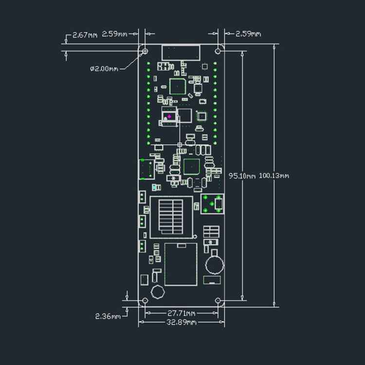TTGO T-Beam ESP32 Bluetooth WiFi Module 868MHz GPS NEO-M8N LORA 32 Module with Antenna & 18650 Battery Holder