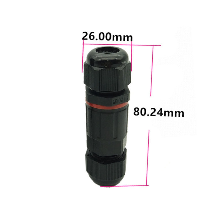 XYS20 IP68 Waterproof 3 Pin Straight Cable Connector, XYS20