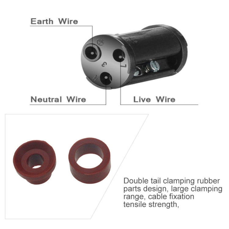 XYS20 IP68 Waterproof 3 Pin Straight Cable Connector, XYS20