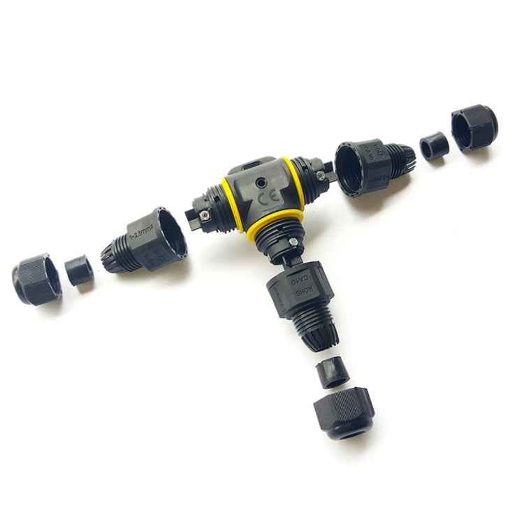 XYT21 IP68 Waterproof 3 Pin T-type Cable Connector