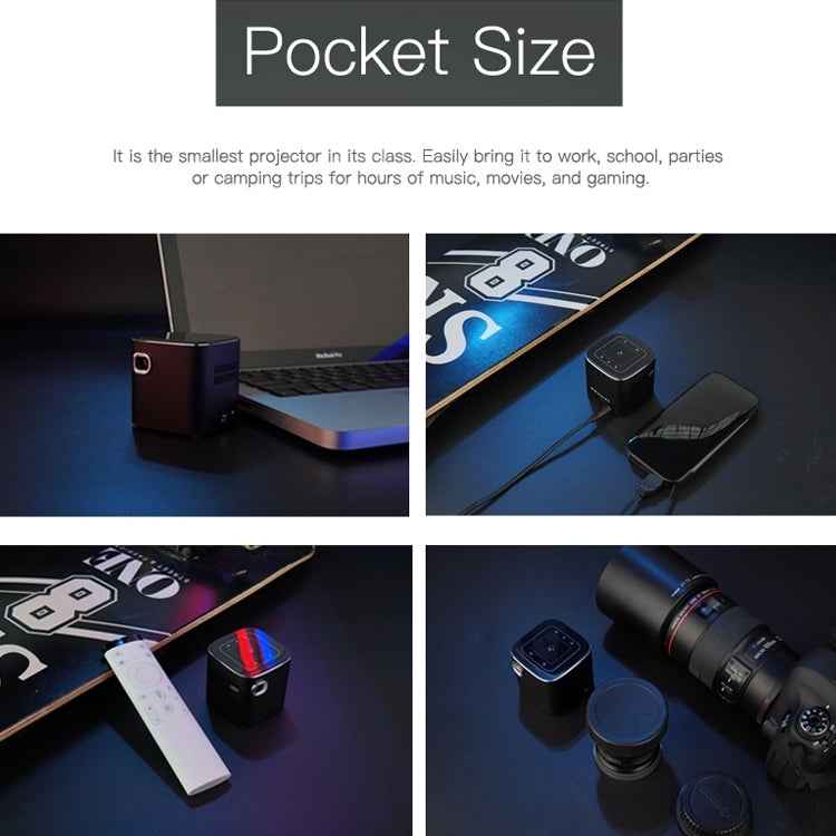 Wejoy S12 50 ANSI Lumen 1920x1080P Android 7.1 HD Bluetooth 4.1 WiFi Smart 3D Projector, 1G+16G