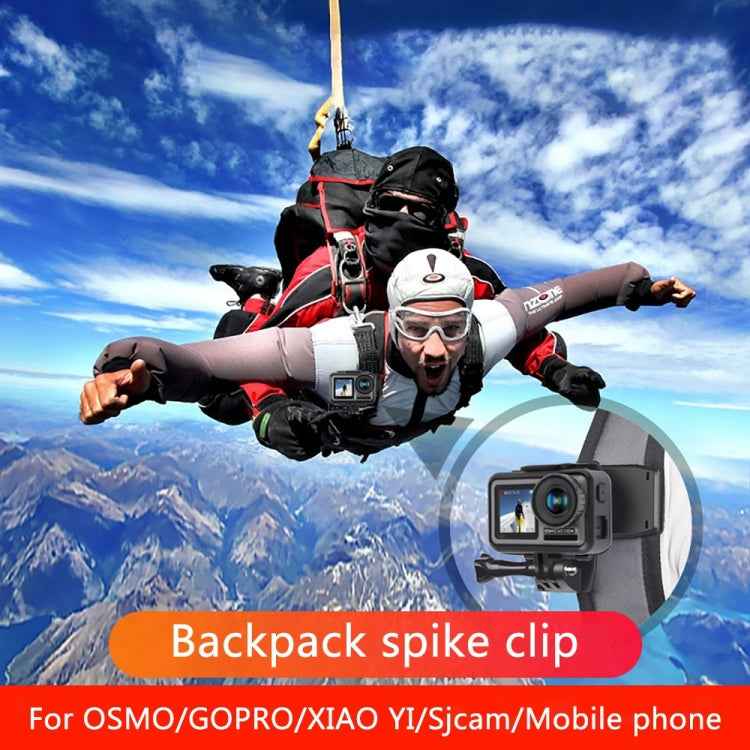 RUIGPRO 360 Degree Rotation Backpack Rec-Mounts Clip Clamp Mount with Screw for GoPro, Insta360, DJI and Other Action Cameras