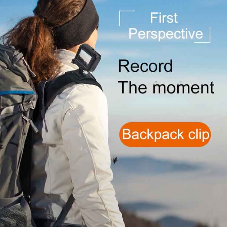 RUIGPRO Hook and Loop Fastener Backpack Rec-Mounts Clip Clamp Mount with Screw for GoPro, Insta360, DJI and Other Action Cameras