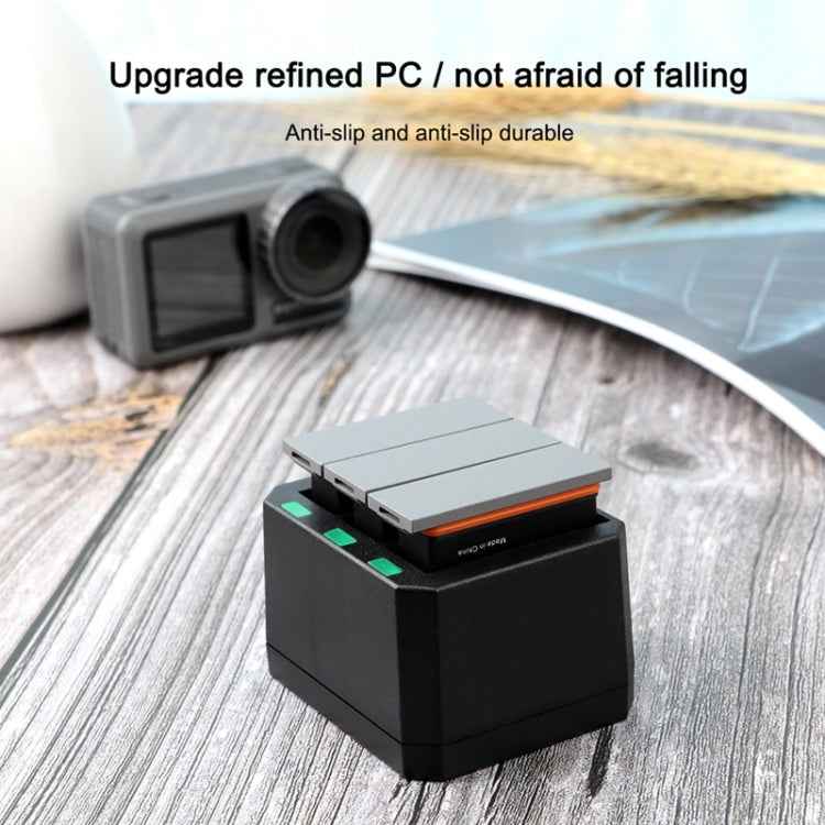 USB Triple Batteries Charger with LED Indicator Light for DJI OSMO Action