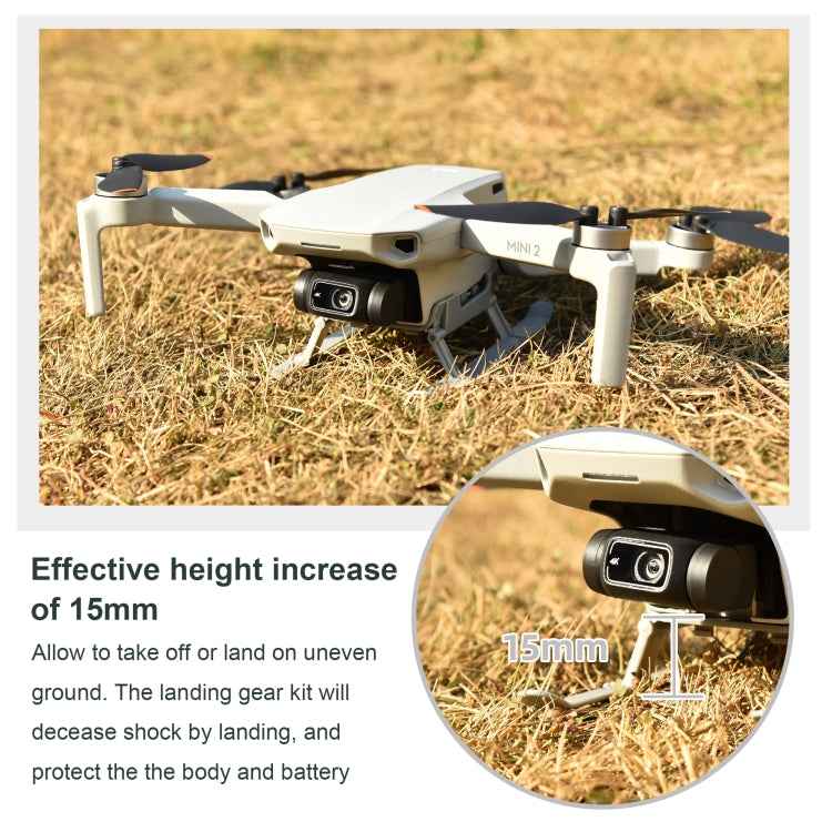 STARTRC 1106837 Shockproof Quick Release Anti-collision Landing Gear Height Extender Holder for DJI Mini 2 / Mavic Mini