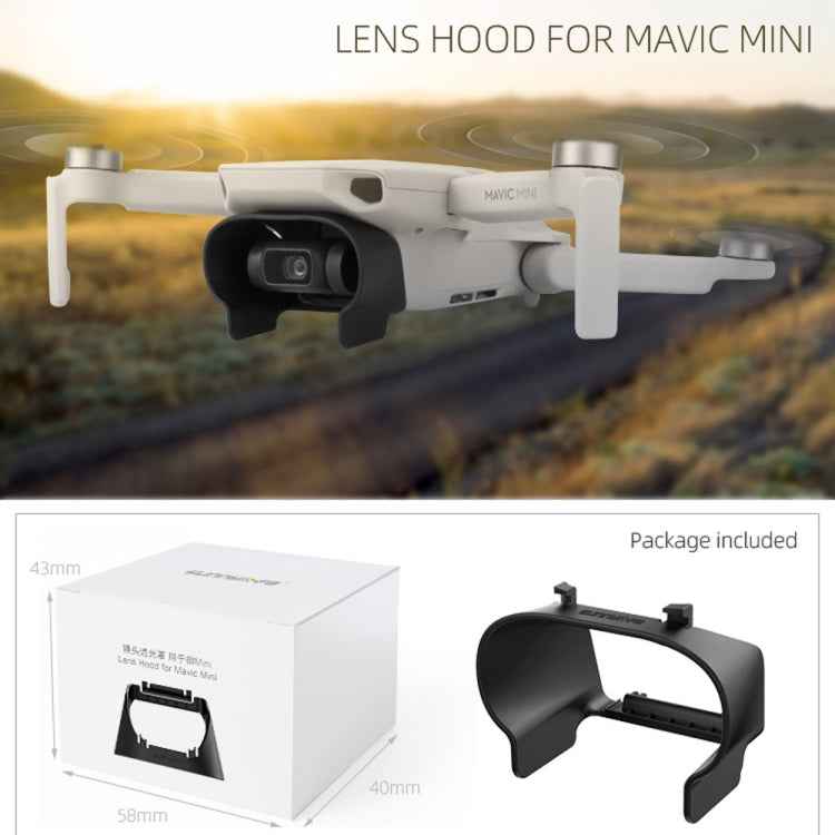 Sunnylife MM-Q9264 Camera Lens Sunshade Anti-glare Hood for DJI Mavic mini / Mini 4K / DJI Mini 2 SE