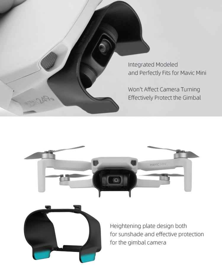 Sunnylife MM-Q9264 Camera Lens Sunshade Anti-glare Hood for DJI Mavic mini / Mini 4K / DJI Mini 2 SE