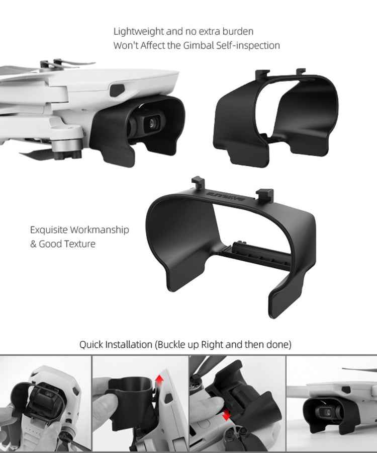 Sunnylife MM-Q9264 Camera Lens Sunshade Anti-glare Hood for DJI Mavic mini / Mini 4K / DJI Mini 2 SE