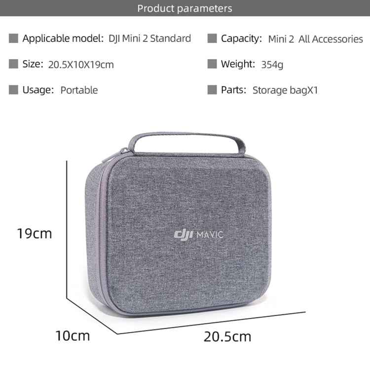 DJI Portable Waterproof Nylon Box Case Storage Bag for DJI Mini 2 Drone