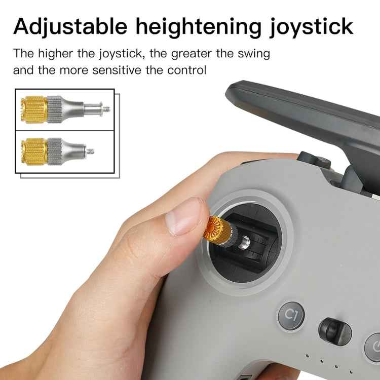 RCSTQ Two-color Retractable Thumb Rocker Joystick for DJI FPV Combo Drone Remote Control