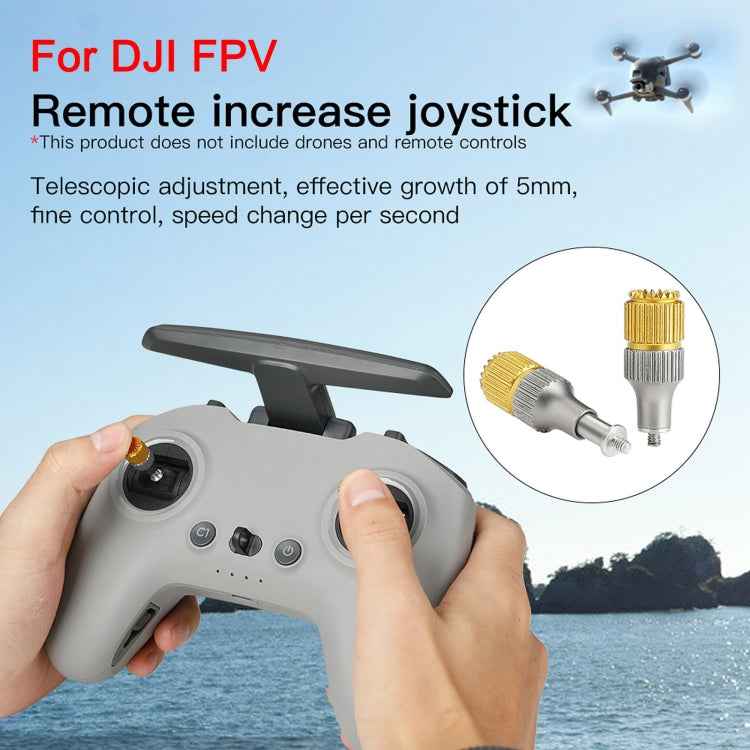 RCSTQ Two-color Retractable Thumb Rocker Joystick for DJI FPV Combo Drone Remote Control