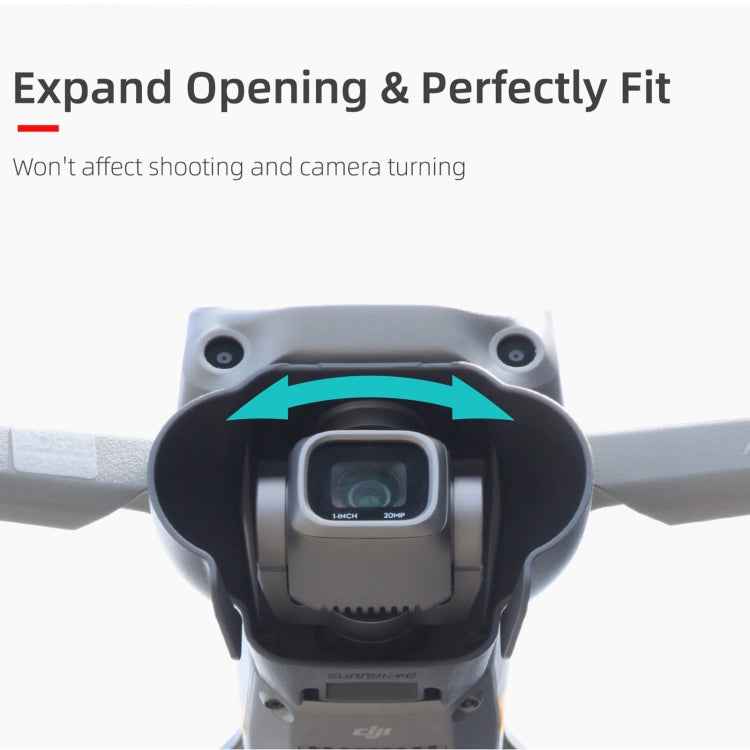 Sunnylife A2S-Q9350 Camera Lens Sunshade Anti-glare Hood for DJI Air 2S / Mavic Air 2